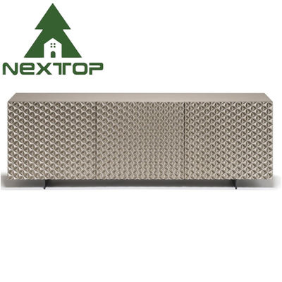 Καλή τιμή Μεταλλικό Σκληρό Ξύλο Ασημένια πολυτελή ντουλάπια για τραπεζαρία σαλόνι on-line