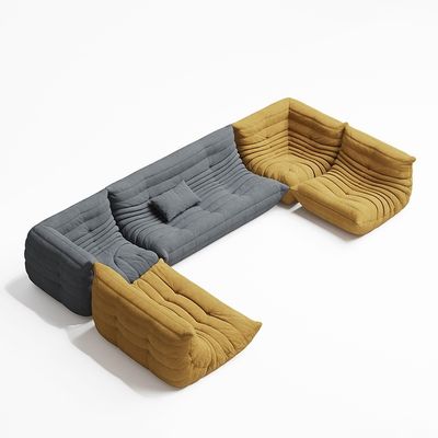 Καλή τιμή Υψηλού επιπέδου ξενοδοχείο Λομπι Lounge ύφασμα χαλαρωτικό Lazy Togo μονάδα καναπέ σετ on-line