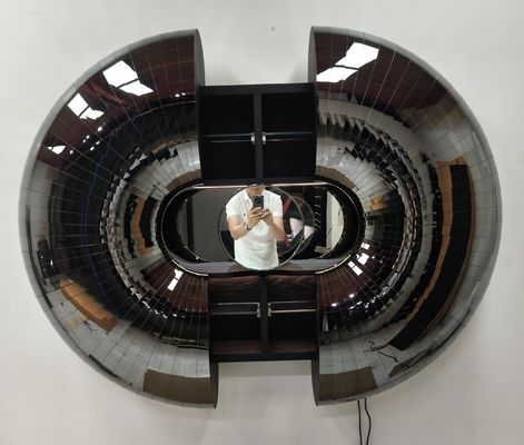 Καλή τιμή Πρωταθλήτρια γκρίζα τοιχώδης ντουλάπι κρασιού μπαρ αυτόματη τοιχοειδής διακόσμηση on-line