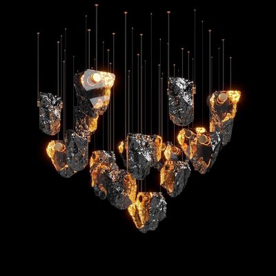 Καλή τιμή Κρυστάλλινα ηφαιστειακά βράχια Μεγάλο πολυέλαιο Εμπορικό Διαστημικό Σώμα κατοικημένη βίλα on-line