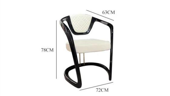Armrest ανοξείδωτου δέρματος σύγχρονο να δειπνήσει σχέδιο Versace πολυτέλειας εδρών