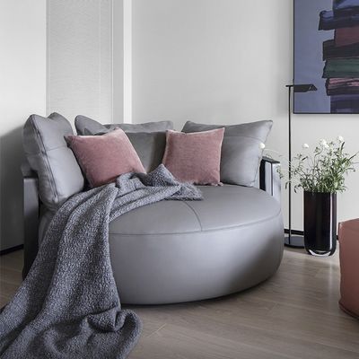 Αποσυναρμολογητέος Custom Sofa Bed Ιταλία Στρογγυλό Μεγάλο Γκρίζο Μαύρο Κουκούπι Sofa Bed Furniture