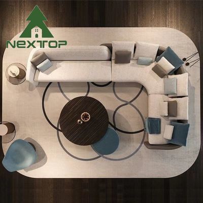 Ένα σταθμό λύση υφάσματα Sofa Design Ιταλική τέχνη σχεδιασμός σαλόνι γωνιακό σύνολο
