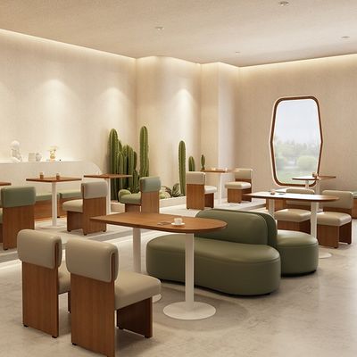 High End Besopke Leisure Sofa Τραπέζι καφέ Δωρεάν συνδυασμός σετ Πράσινο μπεζ χρώμα