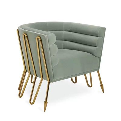 Σύγχρονο στυλ σκανδιναβικό Star Hotel Velvet Armchair για το χώρο υποδοχής Lounge